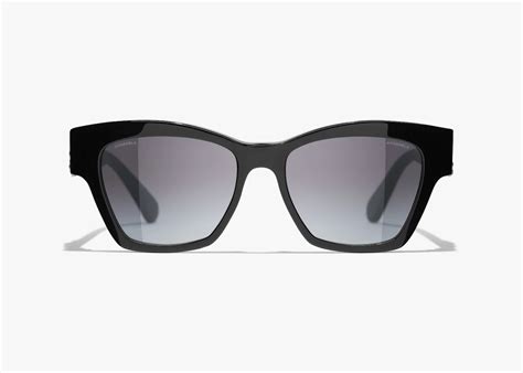 CHANEL 5456QB C501/S5 Black / Grey / Gradient Sunglasses .